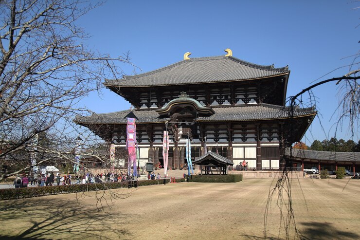 Templo Todai-Ji, el templo más famoso de la ciudad de Nara, área de Kansai, Japón.