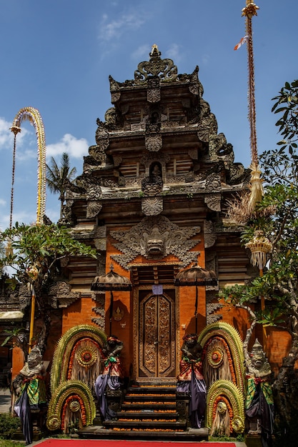 Templo tradicional de bali. religião do hinduísmo balinesa.