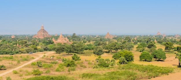 Templos antiguos en Bagan, Myanmar