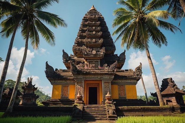 Foto templos balineses de arroz zarda