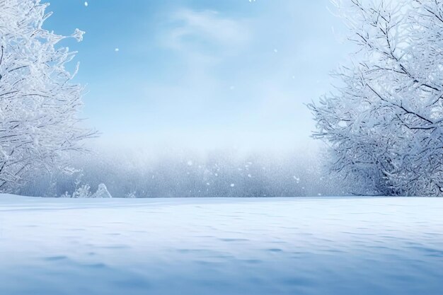 Foto temporada de invierno con capas de nieve cubiertas ramas de pino en el festival de navidad generativo ai