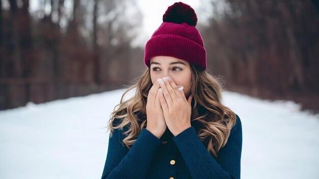 Foto temporada de invierno para el resfriado y la gripe