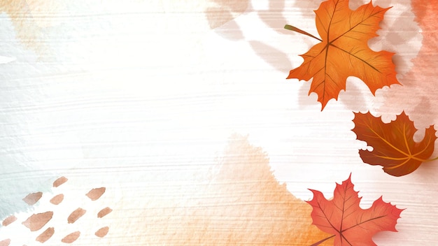 La temporada de otoño png fondo transparente con hojas de arce