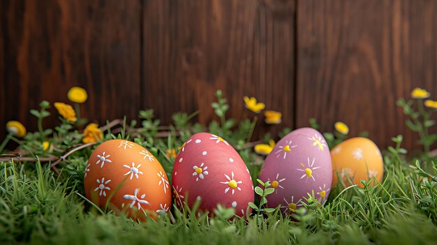 La temporada de primavera todavía vida con feliz fondo de vacaciones de Pascua