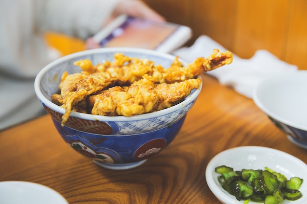 Tempura De Camarones Al Arroz