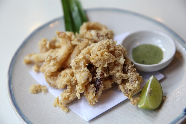 Tempura Tintenfisch Calamari, ika Tempura, japanisches Essen