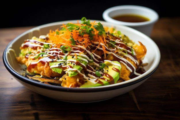 Tempura vegetariana Donburi Es una sensación