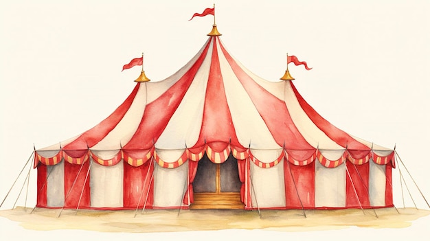 Tenda Big Top Vintage Aquarela