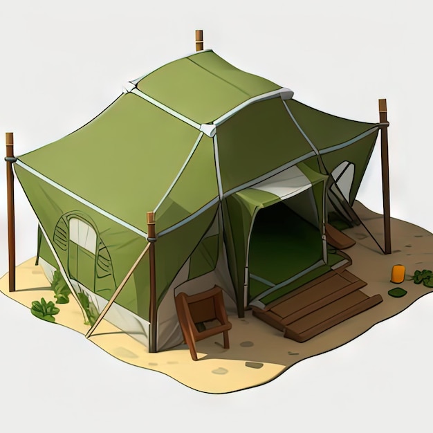 Tenda de camuflagem militar