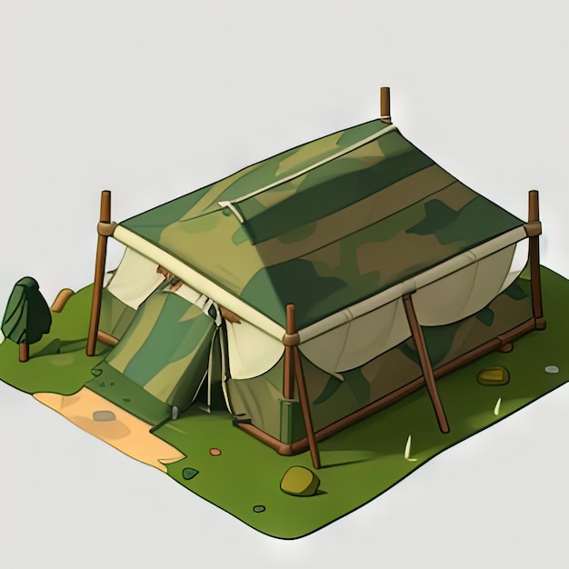 Tenda de camuflagem militar