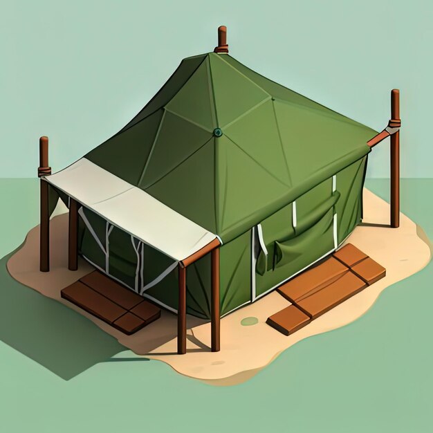 Tenda de camuflagem militar