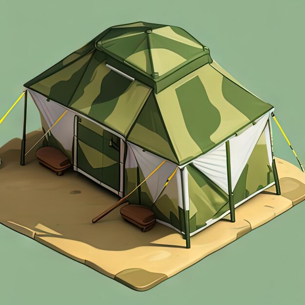 Tenda de camuflagem militar