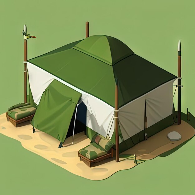 Tenda de camuflagem militar