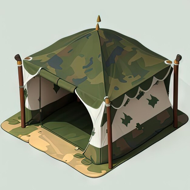 Tenda de camuflagem militar