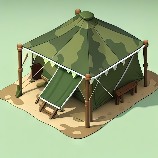 Tenda de camuflagem militar