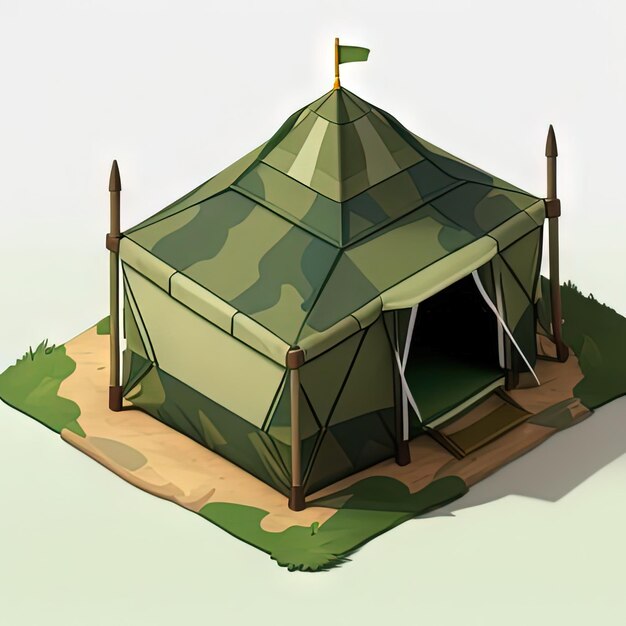 Tenda de camuflagem militar