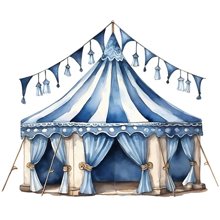 Foto tenda de cerveja festiva de oktoberfest ilustração a aquarela para a celebração de octoberfest