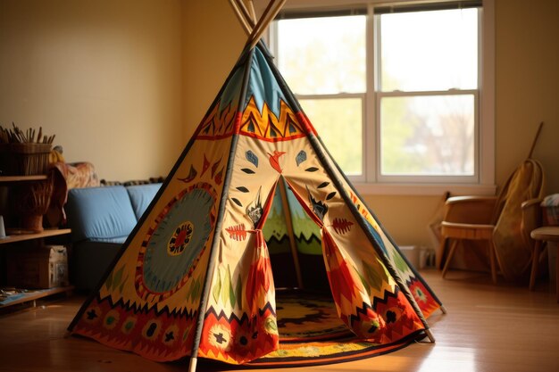 Foto tenda india o teepee para niños.