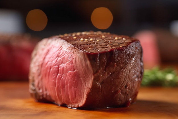 Tenderloin Steak ein zartes mageres Stück Rindfleisch vom Filet Generative AI