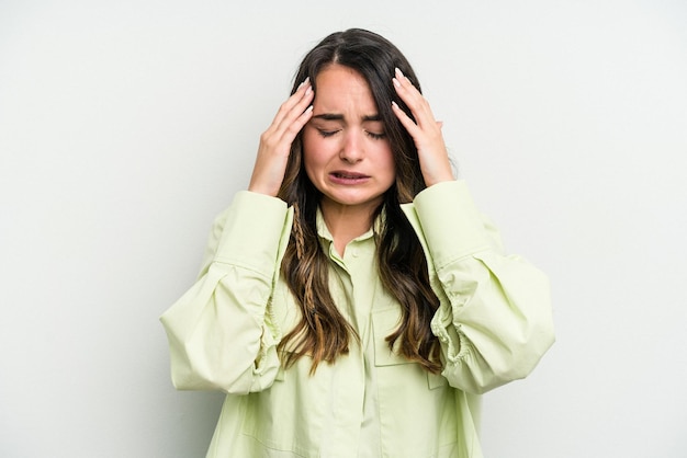 Tener dolor de cabeza al tocar la parte frontal de la cara