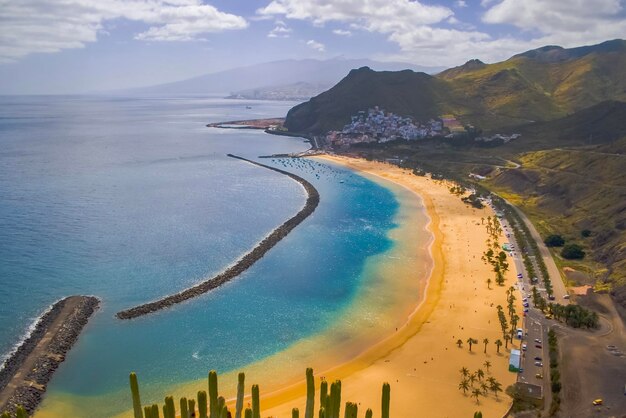 Foto tenerife santa cruz teresitas praia dourada