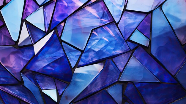 Teñido de azul púrpura geométrico