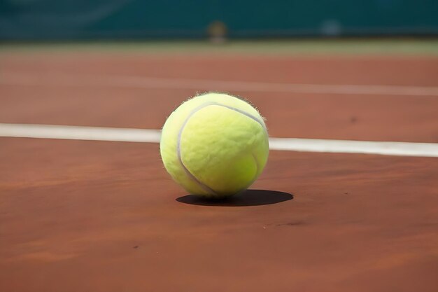 Tennisball auf dem Platz