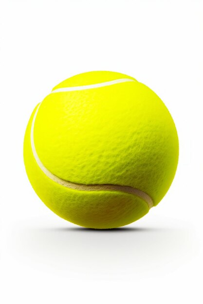 Tennisball mit weißem Streifen an der Seite Generative KI