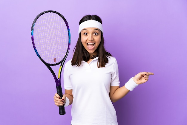 Tennisspielerin der jungen Frau