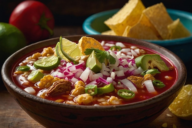 Foto la tentación del cuenco de pozole