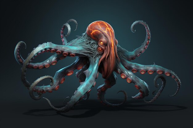 Tentaculos de pulpo de diseño realista