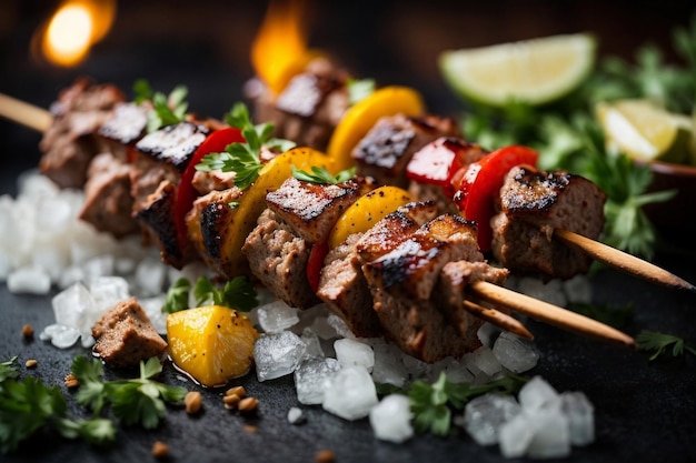 Tentador Shish Kebab con un toque especiado