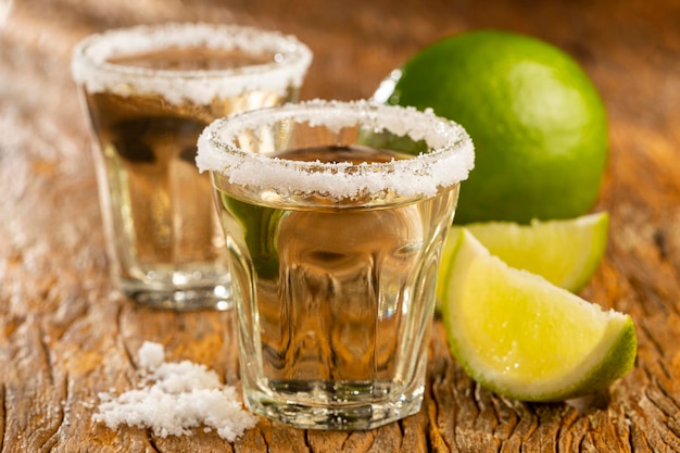 Tequila com limão e sal