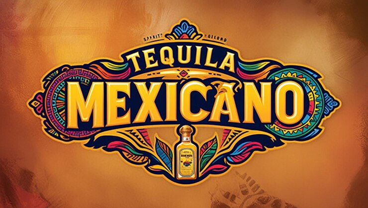 Foto tequila mexicano un diseño de logotipo colorido