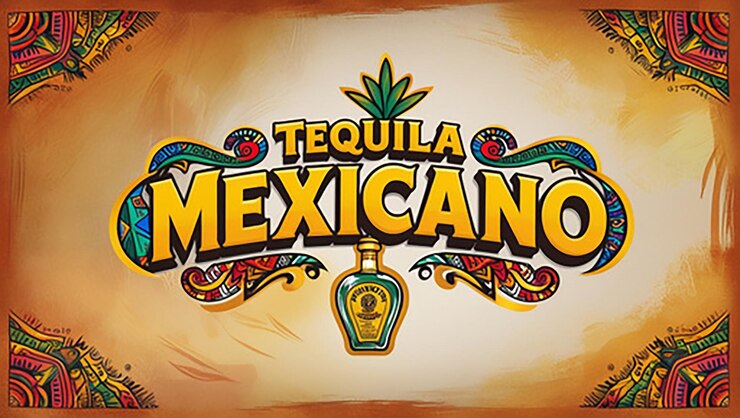 Foto tequila mexicano un diseño de logotipo colorido