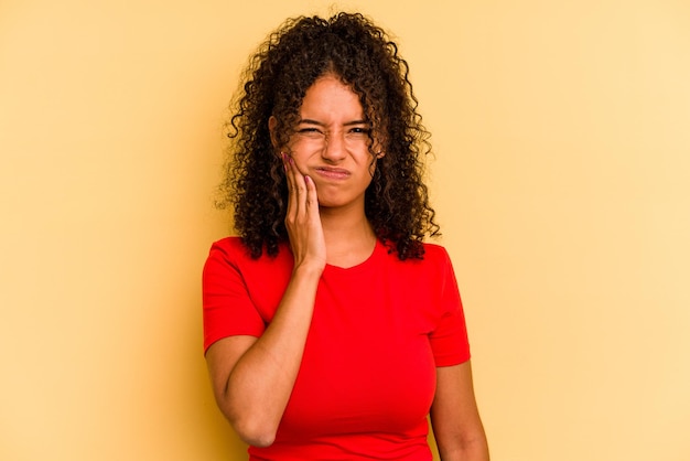 Foto ter uma forte dor de dentes dor molar