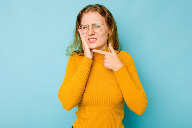 Foto ter uma forte dor de dentes dor molar