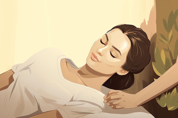 Los terapeutas del spa proporcionan relajación y rejuvenecimiento a través de varias técnicas de masaje Generado con IA