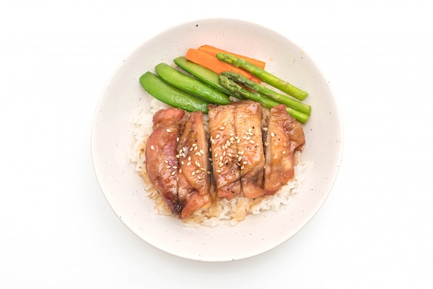 teriyaki Hühnerreisschüssel