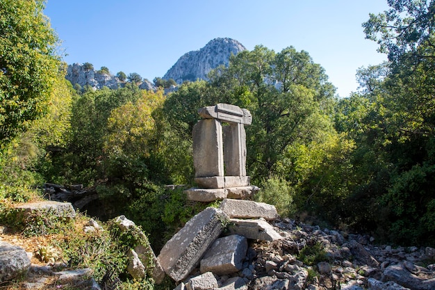 Termessos Cidade Antiga é uma importante cidade antiga Antalya Turquia