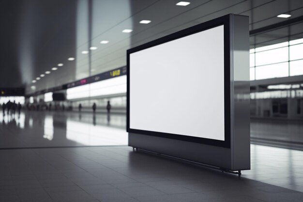 Terminal de propaganda de maquete de outdoor em branco da Billboard