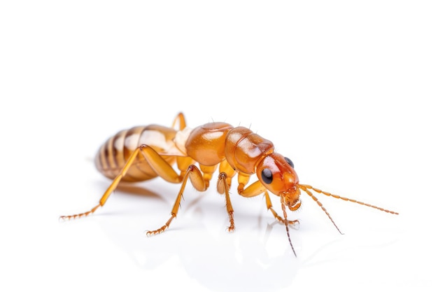 Termite auf weißem Hintergrund Generative KI