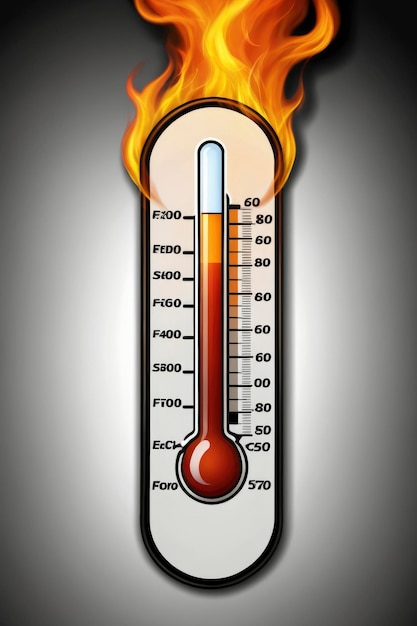 Foto termômetro ardente