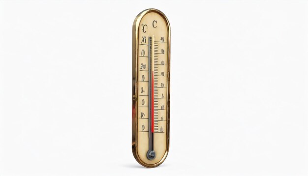 Foto termômetro isolado em fundo branco ilustração 3d