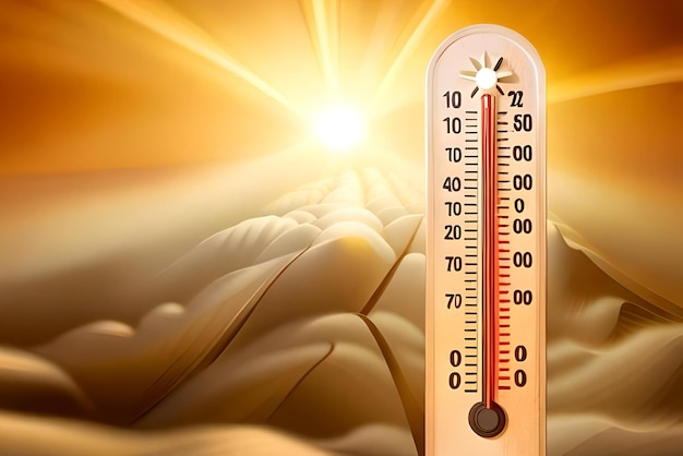 El termómetro muestra la temperatura del frío.