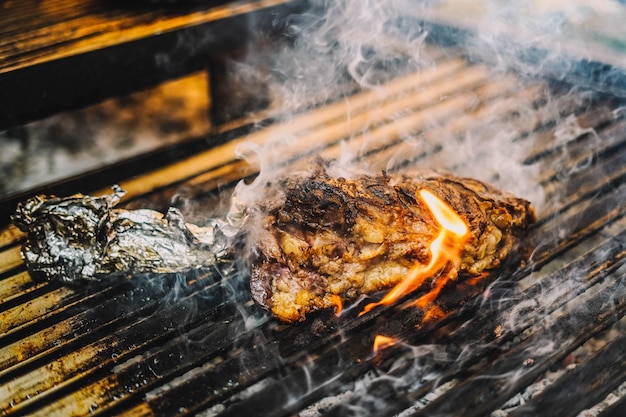 Ternera a la parrilla de excelente calidad.