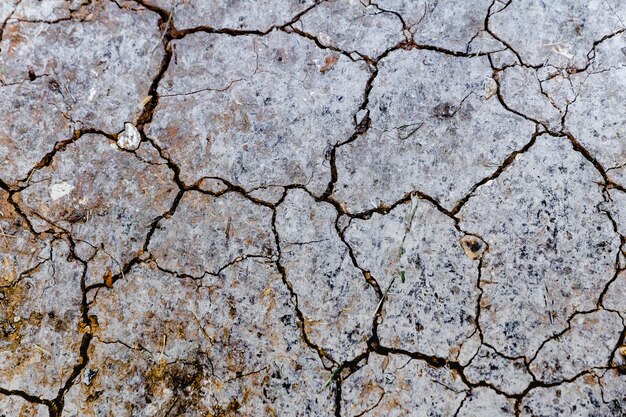 Foto terra seca devido à falta de chuva