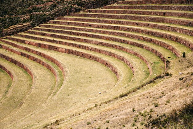 Terraços agrícolas em Pisac, Peru