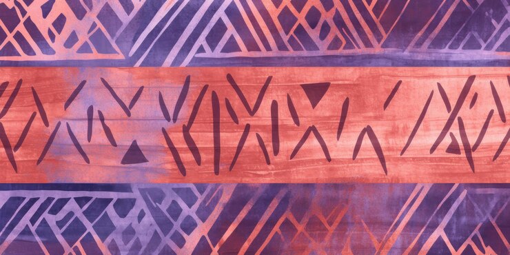 Foto terracotta periwinkle e magenta padrão africano sem costura motivos tribais textura grunge em fundo têxtil ar 42 id de trabalho e9b94f584c7242c88f35aa4cccc1096b