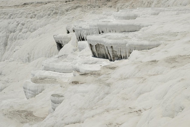 Terrazas de travertino en Pamukkale en Denizli Turkiye